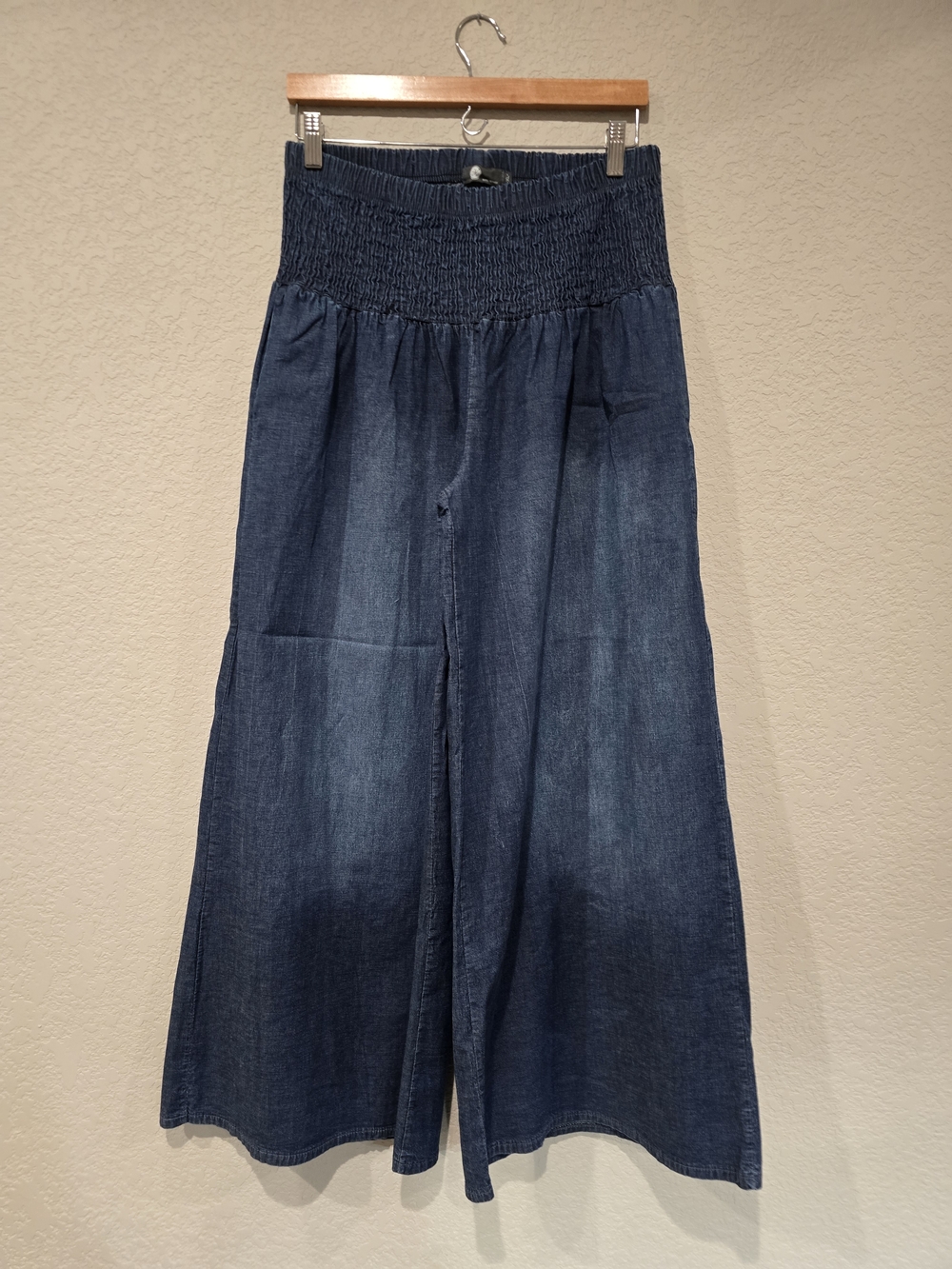 Made in Italy Elastic Waist Denim Pants